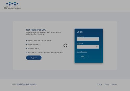 
                            2. Login - Dubai Silicon Oasis Authority