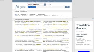 
                            9. login duration - German translation – Linguee