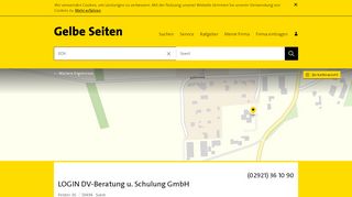 
                            3. LOGIN DV-Beratung u. Schulung GmbH 59494 Soest Adresse ...