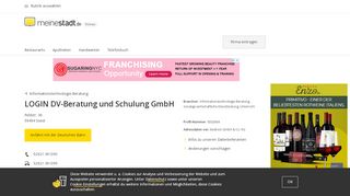 
                            6. LOGIN DV-Beratung und Schulung GmbH in Soest - Öffnungszeiten ...