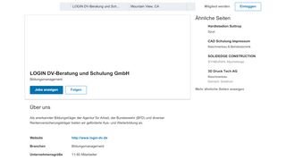 
                            10. LOGIN DV-Beratung und Schulung GmbH | LinkedIn