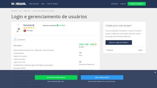 
                            6. Login e gerenciamento de usuarios, trabaja como ... - Workana