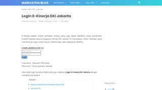 
                            6. Login E-Kinerja DKI Jakarta - MARIOATHA BLOG