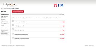 
                            5. Login e password - help tin.it: Il mio abbonamento - Assistenza ...