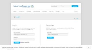 
                            7. Login | E-Recruiting Software und Personallösungen von hidden ...