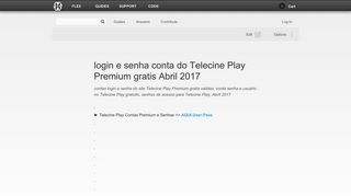 
                            3. login e senha conta do Telecine Play Premium gratis Abril 2017 ...