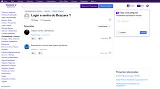 
                            5. login e senha do Brazzers ? | Yahoo Respostas