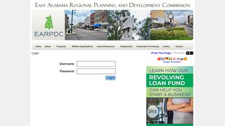 
                            13. Login | East Alabama Regional Planning and Development Commission