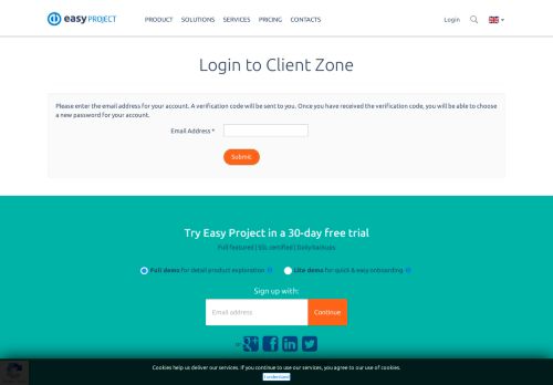 
                            9. Login - Easy Project