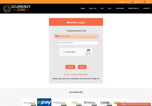 
                            4. Login - eCURRENCY ZONE