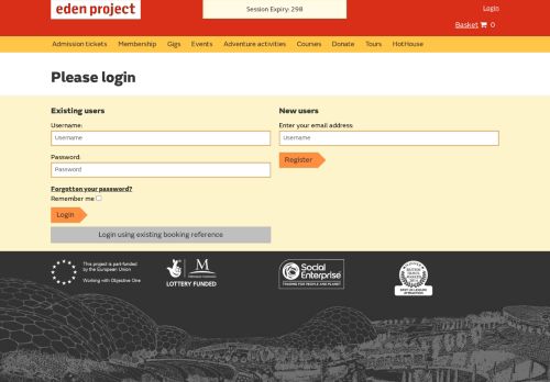 
                            6. Login - Eden Project