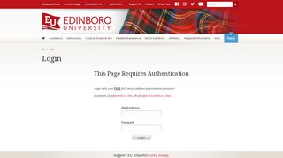 
                            2. Login - Edinboro University