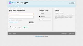 
                            10. Login - EduFocal Support - Freshdesk