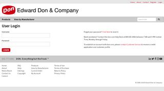 
                            1. Login - Edward Don & Company