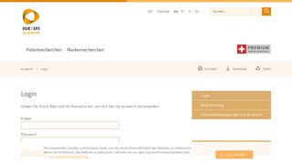 
                            11. Login - Eidgenössisches Institut für Geistiges Eigentum