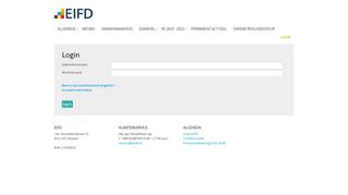 
                            1. Login - EIFD