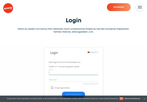 
                            6. Login | Einloggen zum emmy Konto | emmy