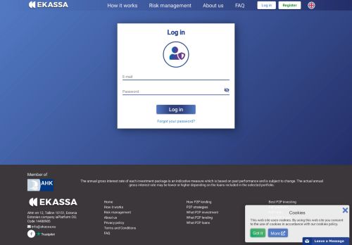 
                            13. Login: Ekassa.eu