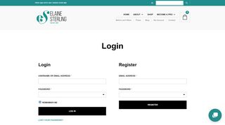 
                            9. Login - Elaine Sterling Skincare