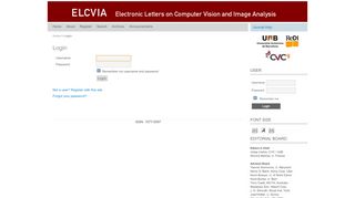 
                            11. Login - ELCVIA Electronic Letters on Computer Vision and Image ...