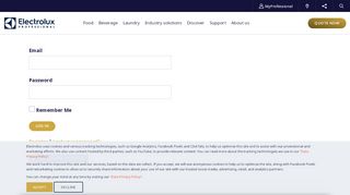 
                            10. Login - Electrolux Professional Middle East
