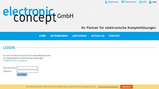 
                            9. Login - electronic concept GmbH
