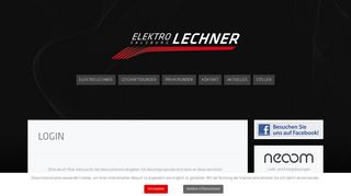 
                            11. Login - Elektro Lechner