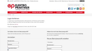 
                            9. Login - Elektropraktiker