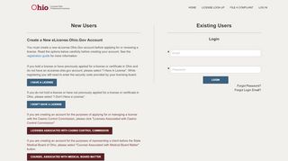 
                            7. Login - eLicense Ohio - Ohio.gov