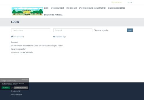 
                            6. Login | Elternverein Trimbach