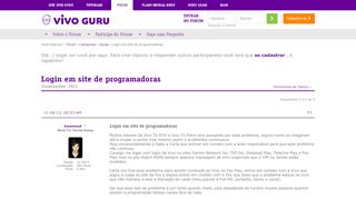 
                            6. Login em site de programadoras - Fórum Vivo