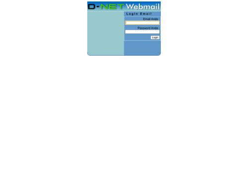 
                            2. Login Email - D-NET Webmail