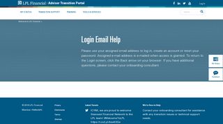 
                            3. Login Email Help - LPL Financial