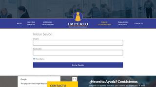 
                            12. Login empleados – Grupo Empresarial Imperio