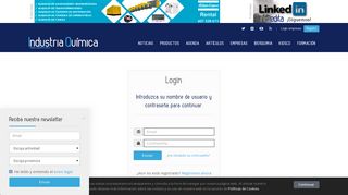 
                            8. Login empresas - Industria Química