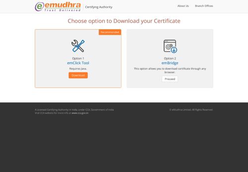 
                            12. Login: eMudhra Download Portal Login