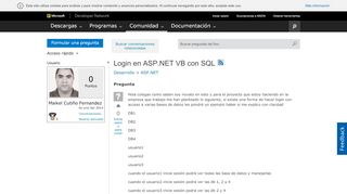 
                            3. Login en ASP.NET VB con SQL - MSDN - Microsoft