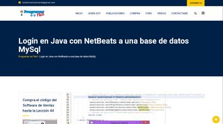 
                            3. Login en Java con NetBeats a una base de datos MySql - Programar ...