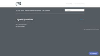 
                            3. Login en paswoord – Tele Ticket Service