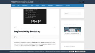 
                            3. Login en PHP y Bootstrap - ProgramaciónExtrema.com