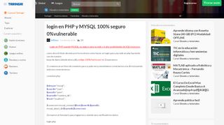
                            9. login en PHP y MYSQL 100% seguro 0%vulnerable - Ebooks ... en ...
