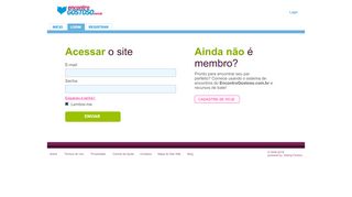 
                            1. Login - Encontro Gostoso