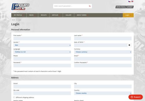 
                            9. Login - Enduroserie.cz