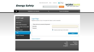 
                            2. Login - Energy Safety