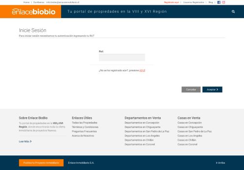 
                            7. Login - Enlace BioBio