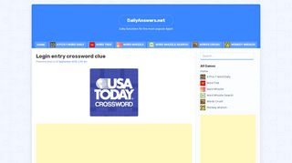 
                            2. Login entry crossword clue – DailyAnswers.net