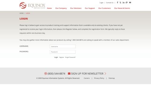 
                            10. Login - Equinox Information Systems