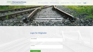 
                            4. Login - ERFA Gleisanschluss