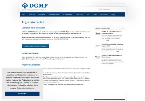 
                            11. Login erforderlich | DGMP.de