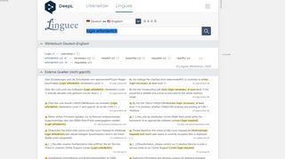 
                            6. Login erforderlich - Englisch-Übersetzung – Linguee Wörterbuch